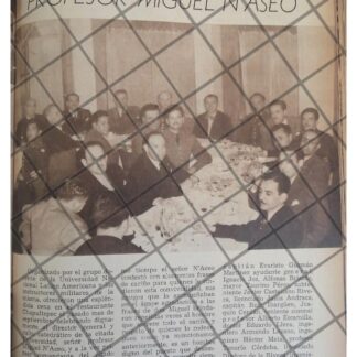 AFICHE RETRO HOMENAJES: PROFESOR MIGUE NASEO 1944