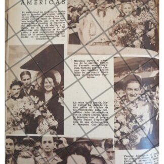 AFICHE RETRO FAMOSOS EN HIPODROMO LAS AMERICAS