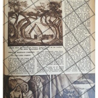 AFICHE RETRO EXPOSICION PINTOR MARIANO PAREDES 1944