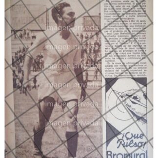 AFICHE RETRO JOSE LUIS BORBOLLA VA AL REAL MADRID 1944