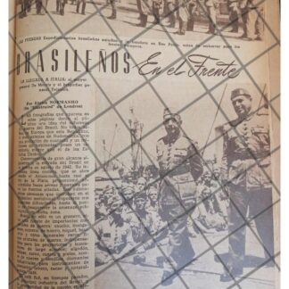 AFICHE RETRO LOS BRASILEÑOS EN LA GUERRA MUNDIAL 1944