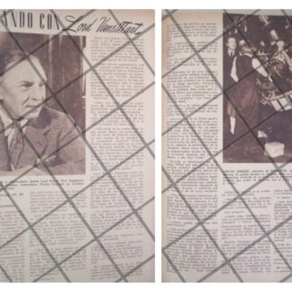 AFICHE RETRO ENTREVISTA A ROBERT VAN VANSITTART 1944