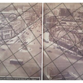 AFICHE RETRO PANORAMICA DEL PASEO DE LA REFORMA 1944