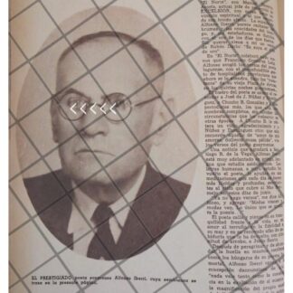 AFICHE ANTIGUO EL POETA ALFONSO IBERRI 1944 SONORA