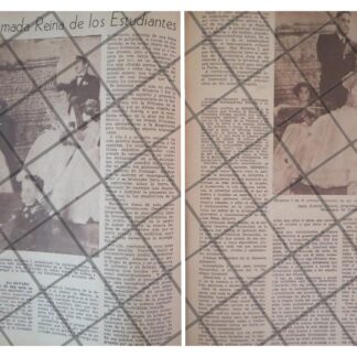 AFICHE RETRO MINERVA VELAZQUEZ. ES CORONADA