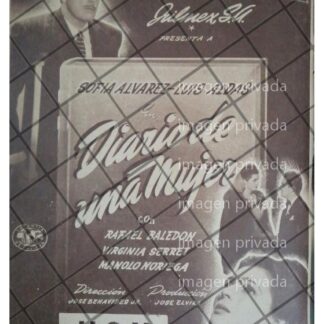 AFICHE RETRO. PELICULA, DIARIO DE UNA MUJER 1944