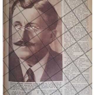 AFICHE RETRO ACTRICES DE SERAFIN ALVAREZ QUINTERO 1944