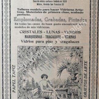 CARTEL ANTIGUO ORIGINAL DE TIENDA DE DECORACION CLAUDIO PELLANDINI 1910