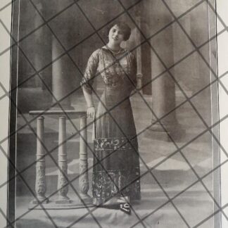 CARTEL ANTIGUO 1910 VESTIDOS DE LUJO CASA FELIX DE PARIS 12