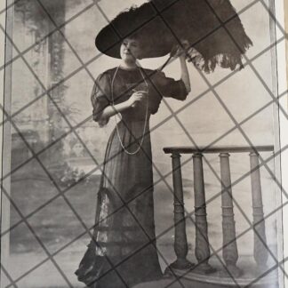 CARTEL ANTIGUO 1910 VESTIDOS DE LUJO CASA FELIX DE PARIS 14