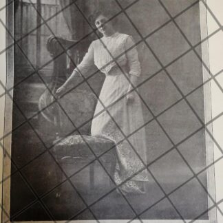 CARTEL ANTIGUO 1910 VESTIDOS DE LUJO CASA FELIX DE PARIS 15