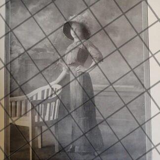 CARTEL ANTIGUO 1910 VESTIDOS DE LUJO CASA FELIX DE PARIS 18