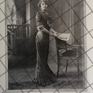 CARTEL ANTIGUO 1910 VESTIDOS DE LUJO CASA FELIX DE PARIS 2