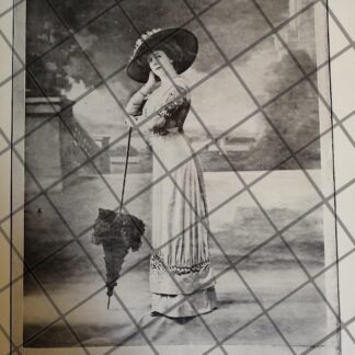 CARTEL ANTIGUO 1910 VESTIDOS DE LUJO CASA FELIX DE PARIS 20