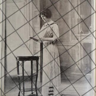 CARTEL ANTIGUO 1910 VESTIDOS DE LUJO CASA FELIX DE PARIS 23