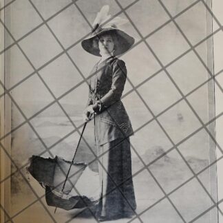 CARTEL ANTIGUO 1910 VESTIDOS DE LUJO CASA FELIX DE PARIS 24