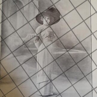 CARTEL ANTIGUO 1910 VESTIDOS DE LUJO PARIS 26