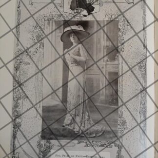 CARTEL ANTIGUO 1910 VESTIDOS DE LUJO 29