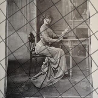 CARTEL ANTIGUO 1910 VESTIDOS DE LUJO CASA FELIX DE PARIS 3