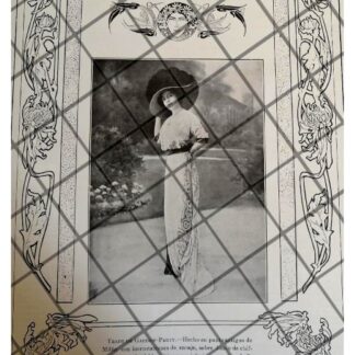 CARTEL ANTIGUO 1910 VESTIDOS DIBUJO RAFAEL LILLO-37