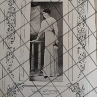 CARTEL ANTIGUO 1910 VESTIDOS DIBUJO RAFAEL LILLO-39