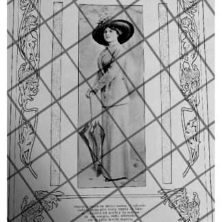 CARTEL ANTIGUO 1910 VESTIDOS DIBUJO RAFAEL LILLO-42