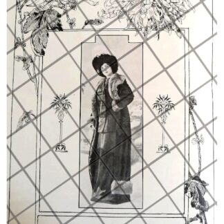 CARTEL ANTIGUO 1910 VESTIDOS DIBUJO MOLINA-43