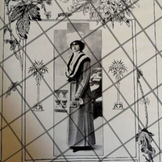 CARTEL ANTIGUO 1910 VESTIDOS -44