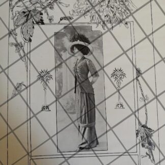 CARTEL ANTIGUO 1910 VESTIDOS -46