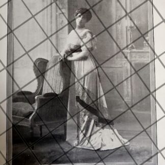 CARTEL ANTIGUO 1910 VESTIDOS DE LUJO CASA FELIX DE PARIS 5