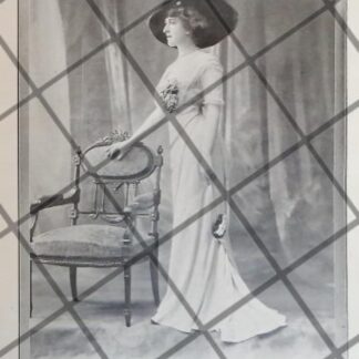 CARTEL ANTIGUO 1910 VESTIDOS DE LUJO CASA FELIX DE PARIS 7