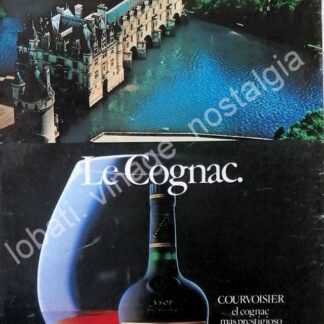 CARTEL ANTIGUO ORIGINAL DE COGNAC COURVOISIER NAPOLEON 1981 /V258