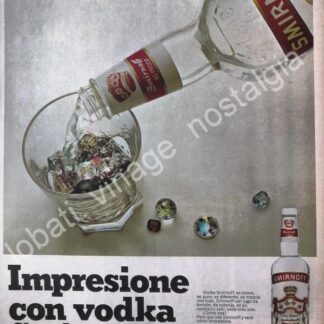 CARTEL ANTIGUO ORIGINAL DE VODKA SMIRNOFF 1966 /V304