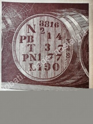 CARTEL ANTIGUO ORIGINAL DE RON BACARDI 1955 -17