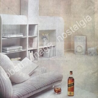 CARTEL ANTIGUO ORIGINAL DE WHISKY JHONNIE WALKER BLACK LABEL 1980s /7