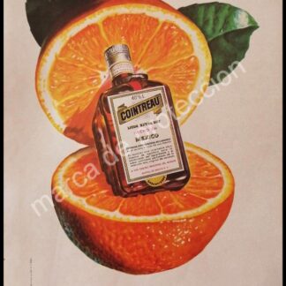 CARTEL ANTIGUO ORIGINAL DE LICOR DE NARANJA, COINTREAU 1964 / RARO
