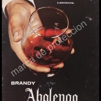 CARTEL ANTIGUO ORIGINAL DE BRANDY ABOLENGO 1962 /RARO