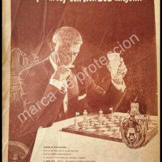 CARTEL ANTIGUO ORIGINAL DE RON 303 AÑEJO 1950s / RARO
