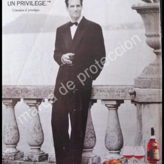 CARTEL ANTIGUO ORIGINAL DE COGNAC HENNESSY 1991 / PRIVILEGE