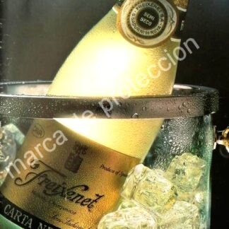 CARTEL ANTIGUO ORIGINAL DE VINOS FREIXENET CARTA NEVADA 1980s