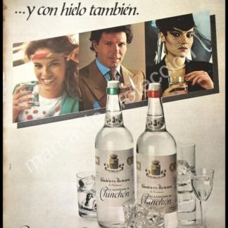 CARTEL ANTIGUO ORIGINAL DE VINOS CHINCHON DE LA ALCOHOLERA 1980s /2