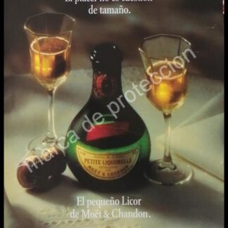 CARTEL ANTIGUO ORIGINAL DE VINOS PETITE LIQUORELLE, MOET & CHANDON 1995 2