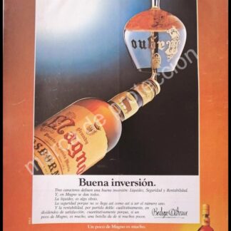 CARTEL ANTIGUO ORIGINAL DE BRANDY MAGNO. BODEGAS OSBORNE 1990