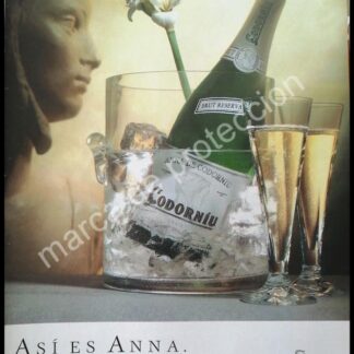 CARTEL ANTIGUO ORIGINAL DE VINOS ANNA DE CORDONIU 1990