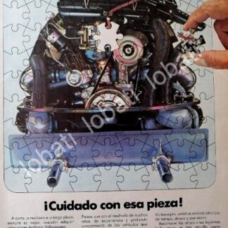 CARTEL ANTIGUO ORIGINAL DE AUTOS VOLKSWAGEN VOCHO 1981 /668 (T. CHICO)