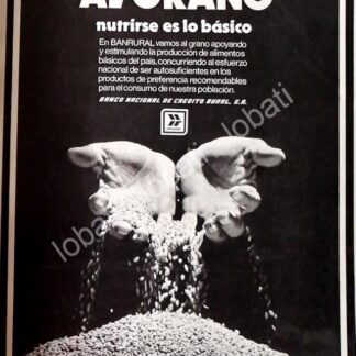 CARTEL ANTIGUO ORIGINAL DE BANCO BANRURAL 1981 /123