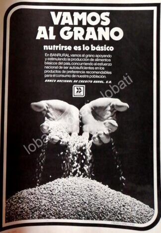 CARTEL ANTIGUO ORIGINAL DE BANCO BANRURAL 1981 /123