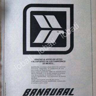 CARTEL ANTIGUO ORIGINAL DE BANCO BANRURAL 1982 /122