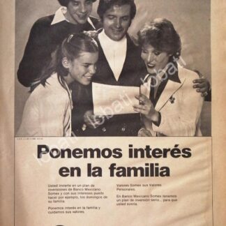 CARTEL ANTIGUO ORIGINAL DE BANCO MEXICANO SOMEX 1981 /134
