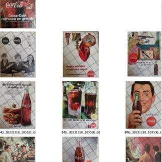11 CARTELES RETRO REFRESCOS COCA COLA 1950s 60s /343